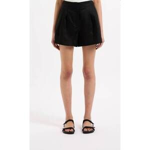 NEW NUDE LUCY thilda linen tailored short in black